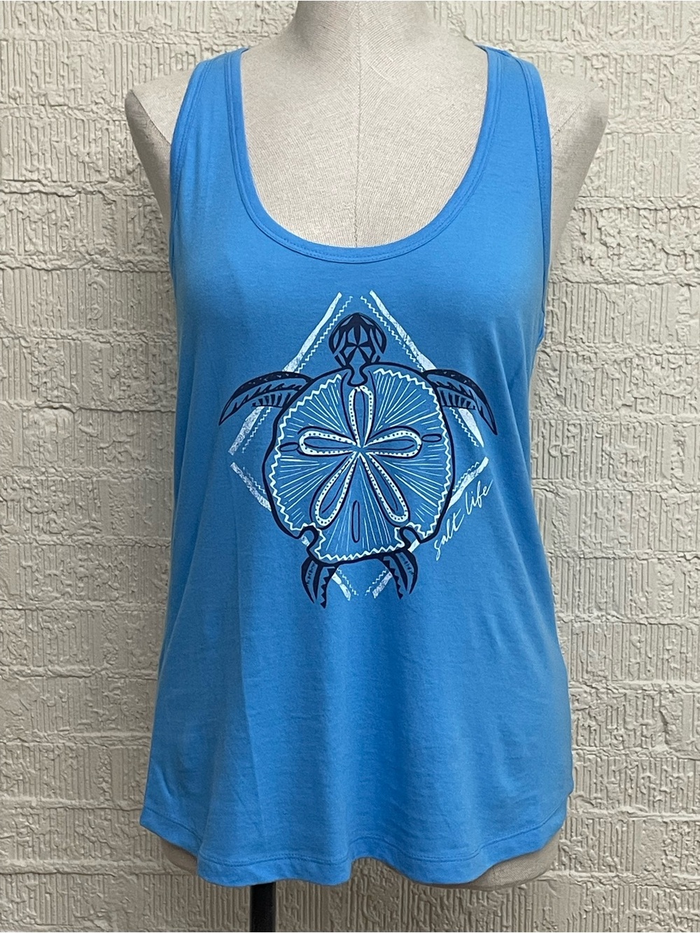 Salt Life Bright Blue Turtle Graphic Tank